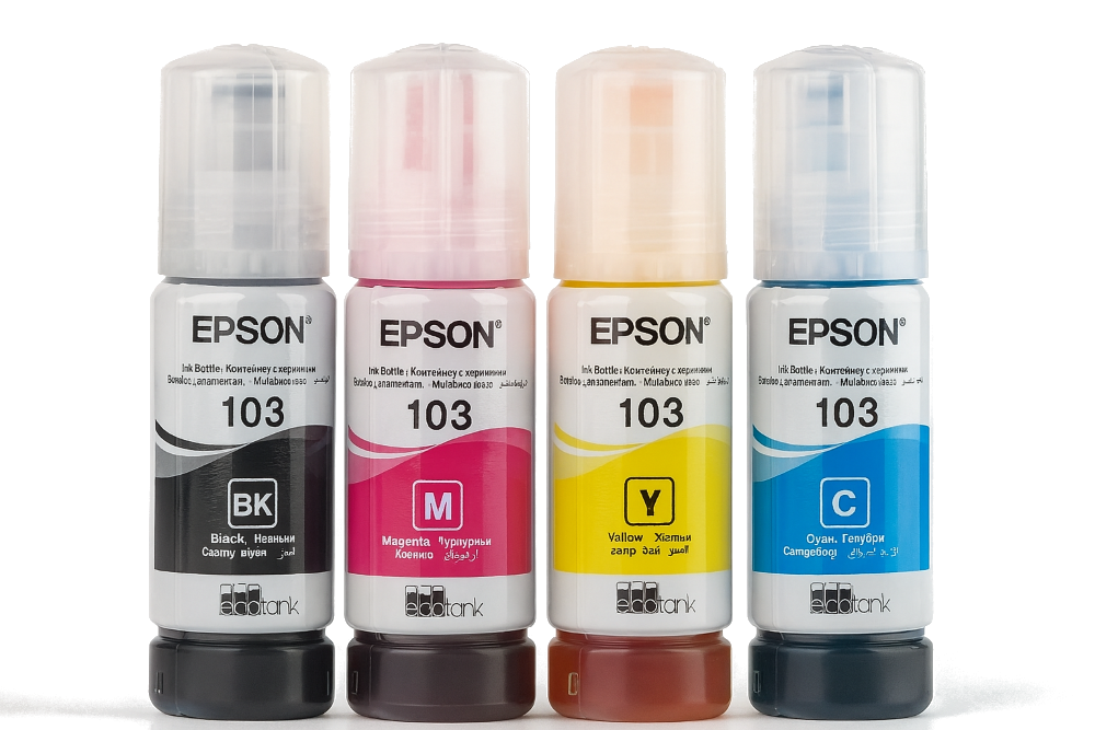 Atramenty barwnikowe Epson 103 - komplet 4 kolory