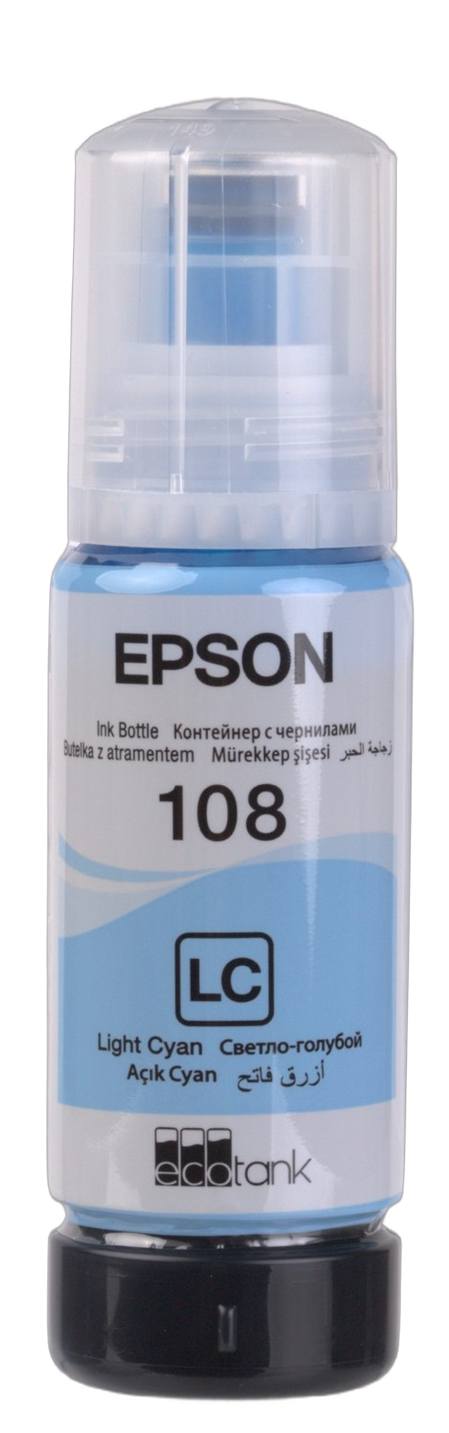 Epson 108 Light Cyan - atrament barwnikowy fotograficzny