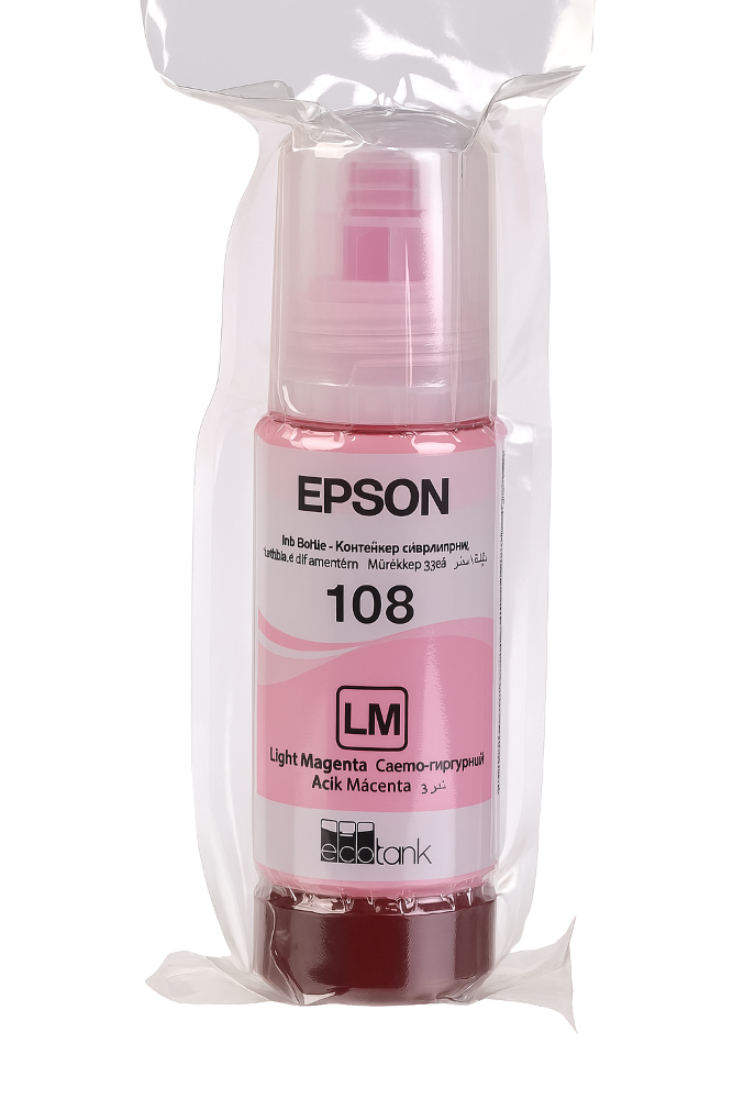 EPSON 108 Light Magenta - barwnikowy atrament fotograficzny