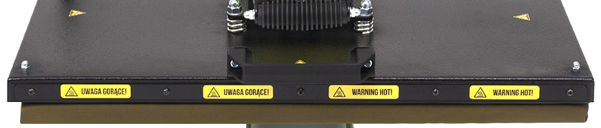 Naklejka - Uwaga gorące