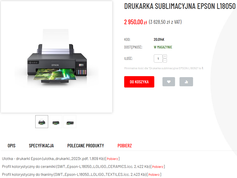 Epson 18050 - ustawienia drukowania - profil kolorystyczny_8