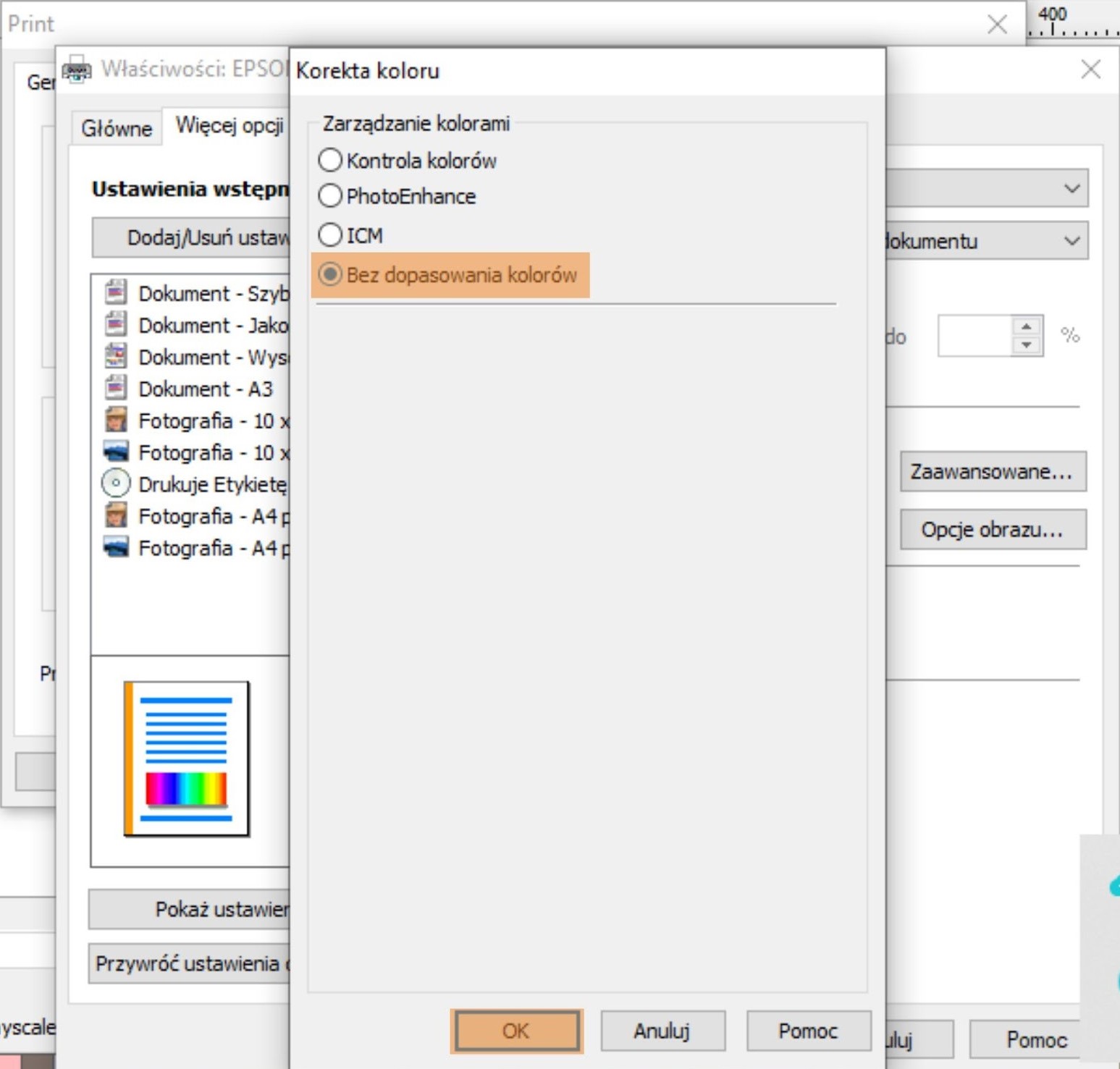 Epson 18050 - ustawienia drukowania - profil kolorystyczny_4