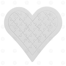 Puzzle heart 27 elements