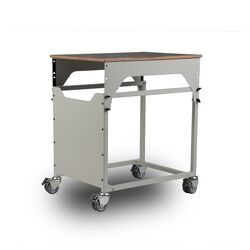 Stół poligraficzny z profilu - wysoki poziom