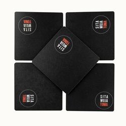 Wood fiber base measuring 95x95mm