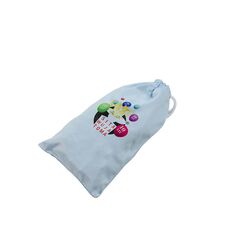 sublimacja - woreczek, etui do okularów do termotransferu logo błękitny