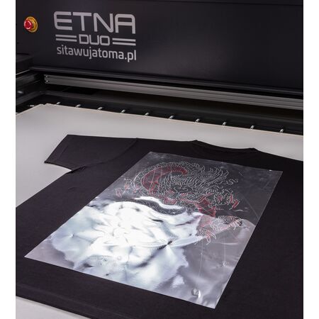 Etna Duo - prasa transferowa, sublimacja na koszulce